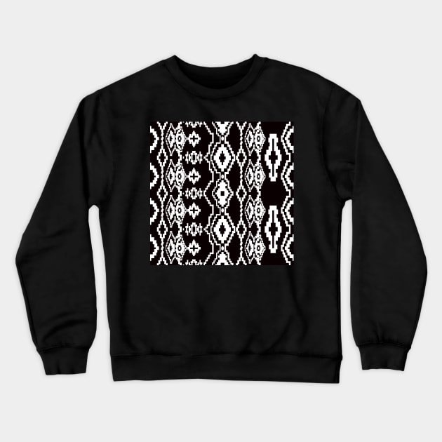 Black and white geometric abstract design Crewneck Sweatshirt by ilhnklv